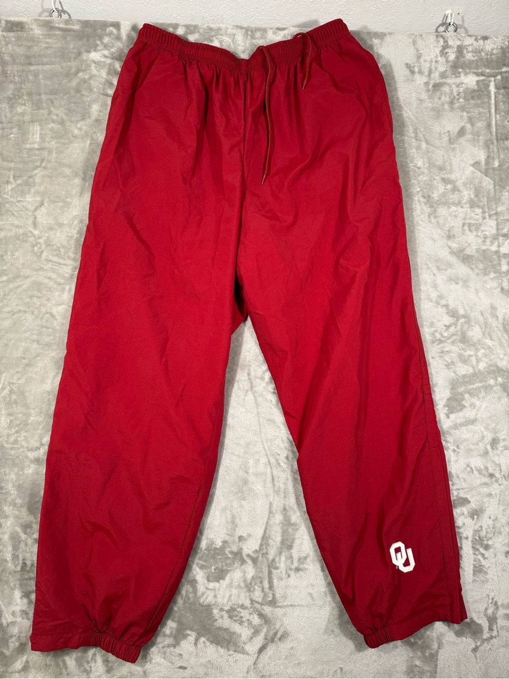 Oklahoma Sooners Nike VTG Track Pants Mens XL Red Embroidery OU Basketball